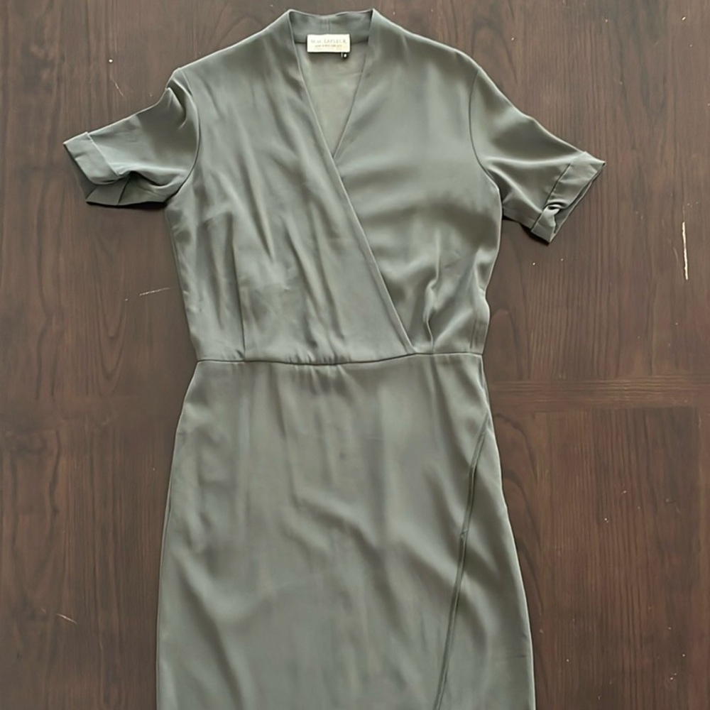 MM Lafleur Olive Green Midi Dress